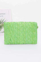 Straw Pom Pom Flap Bag | Mixtshop LLC