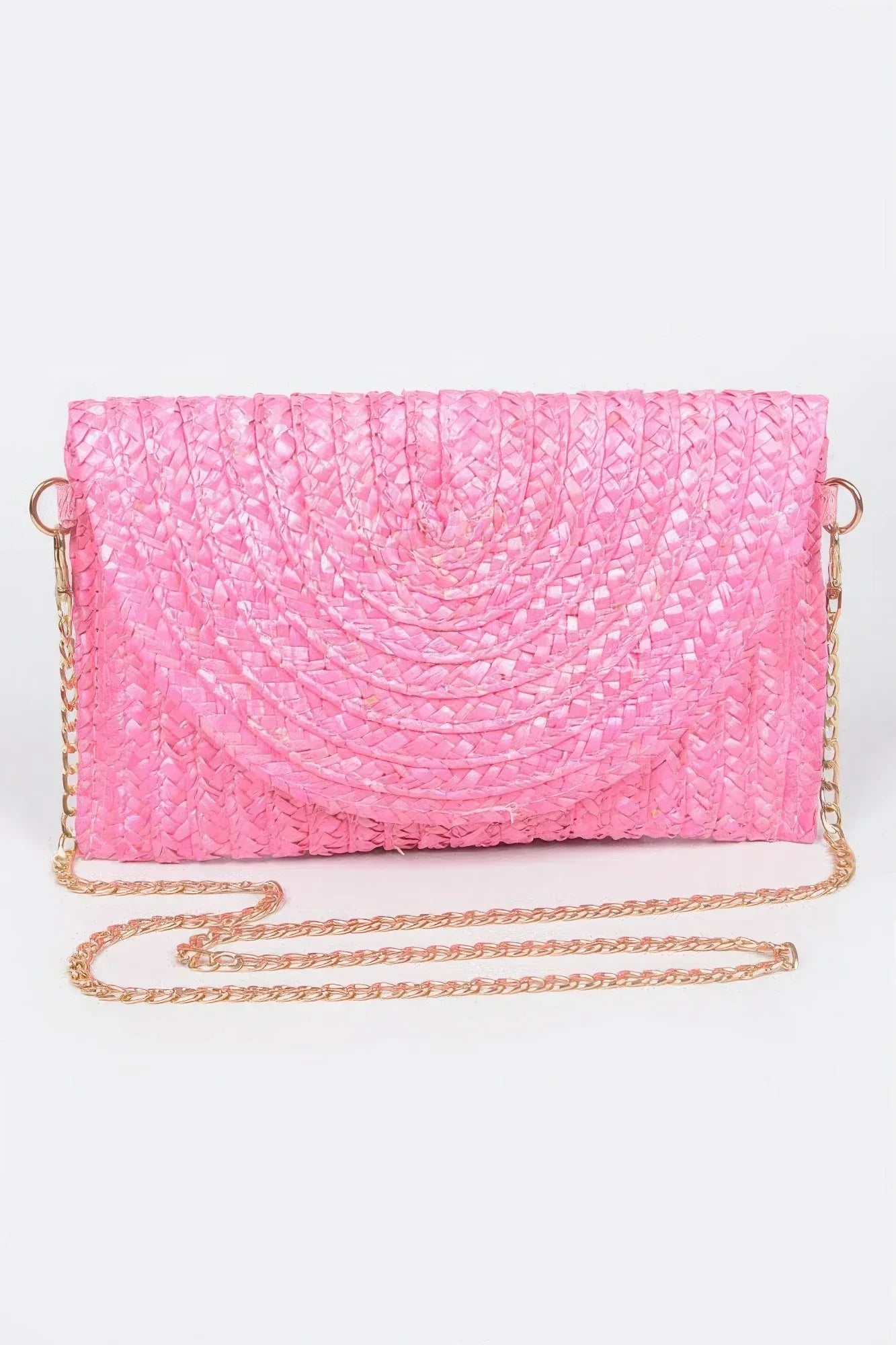 Straw Pom Pom Flap Bag | Mixtshop LLC
