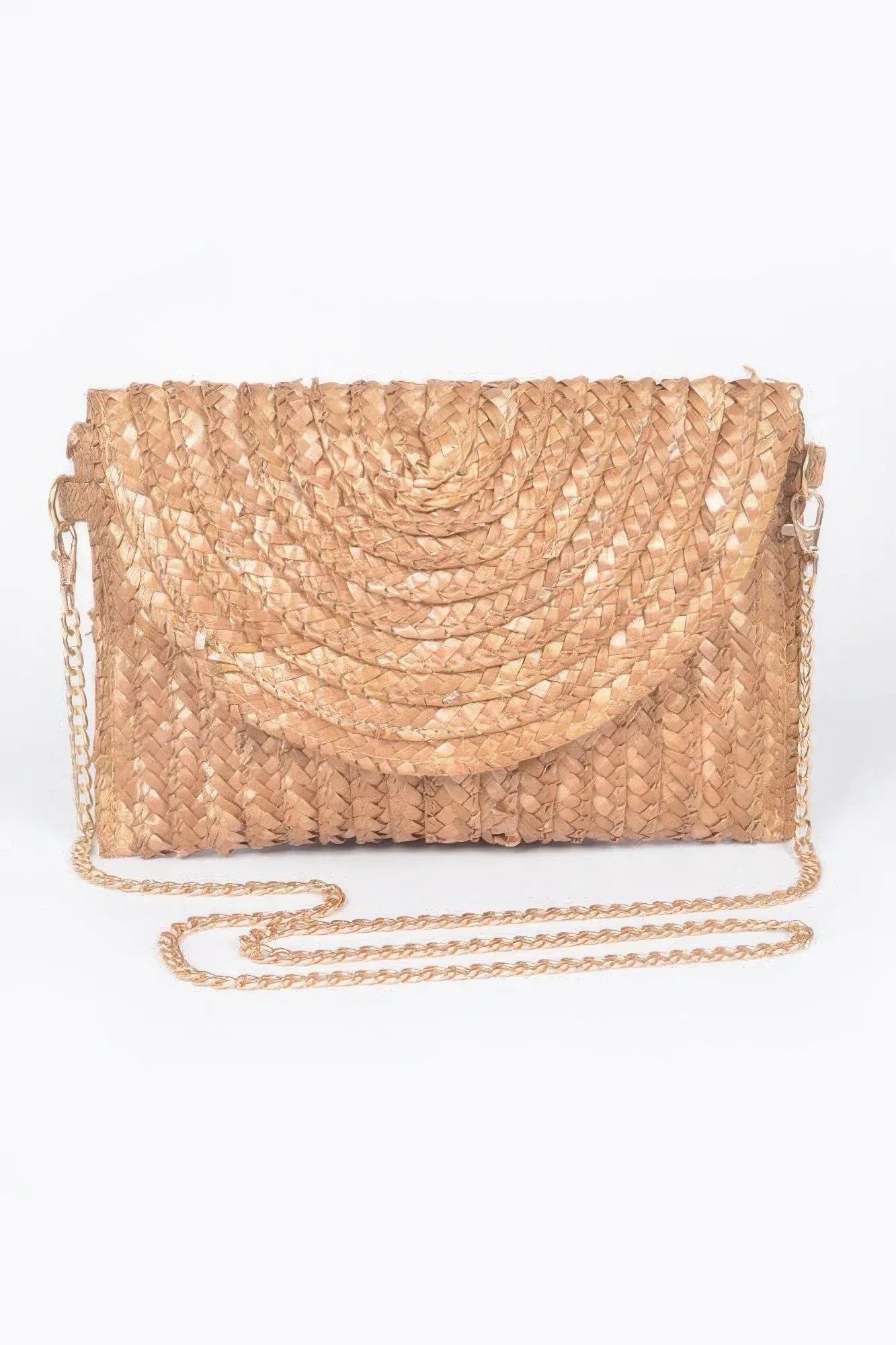 Straw Pom Pom Flap Bag | Mixtshop LLC