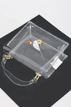 Clear Pvc Top Handle Crossbody Bag | Mixtshop LLC
