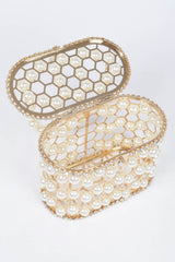 Faux Pearl Mesh Party Clutch | Mixtshop LLC