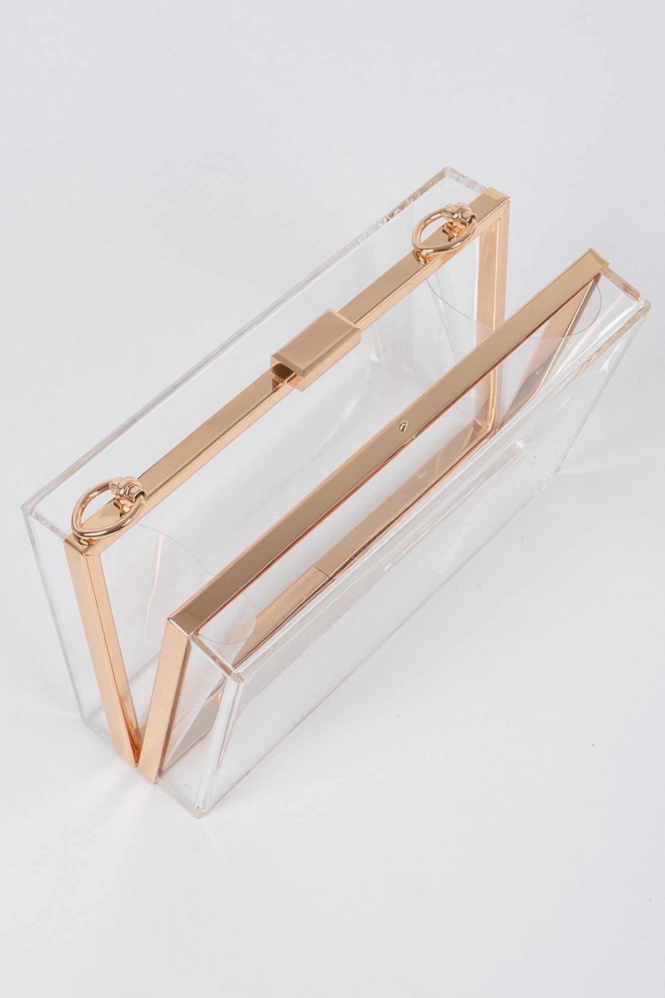 Pearl Handle Transparent Frame Clutch | Mixtshop LLC