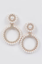 Faux Pearl&stone Dangle Earring | Mixtshop LLC