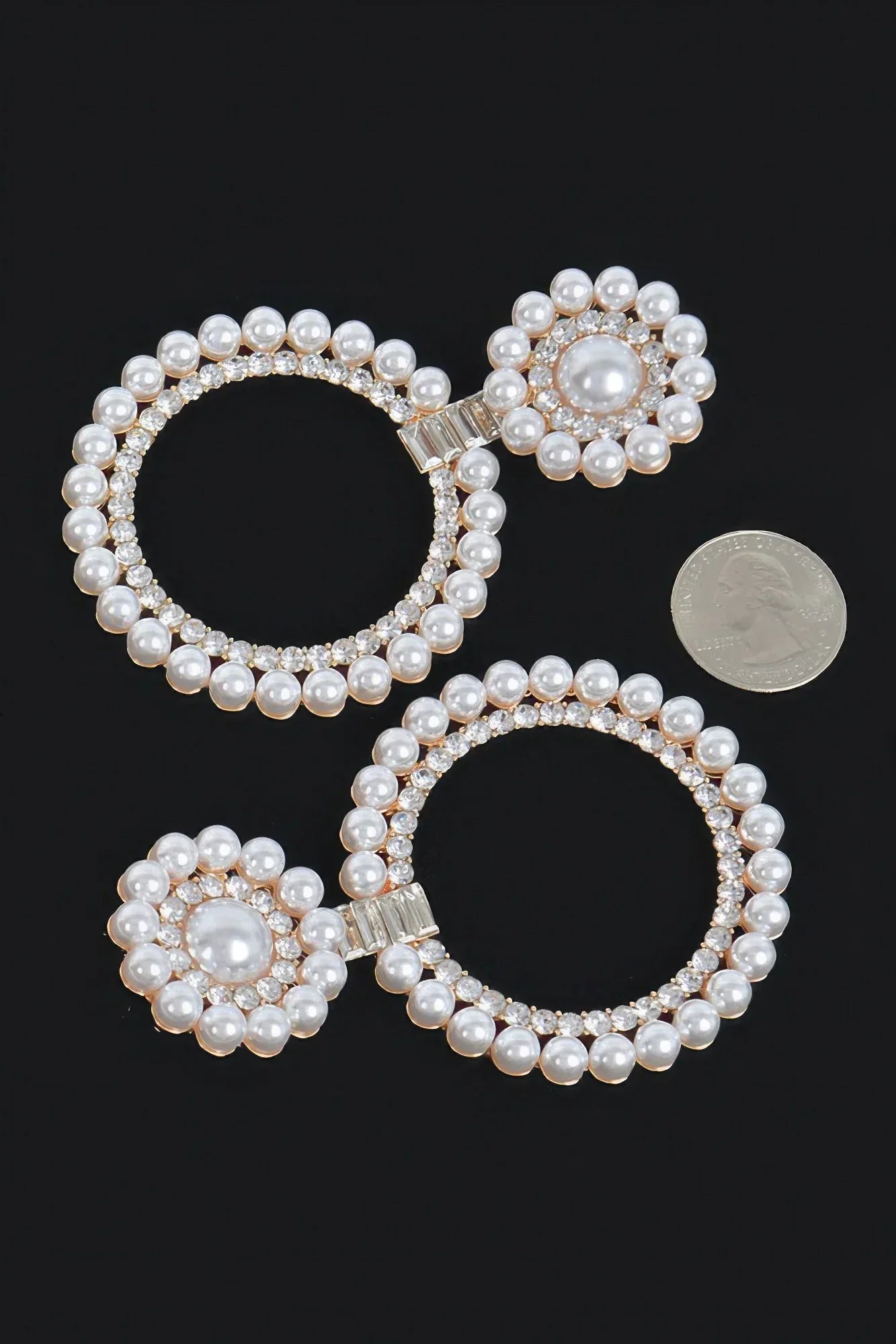 Faux Pearl&stone Dangle Earring Secondary image