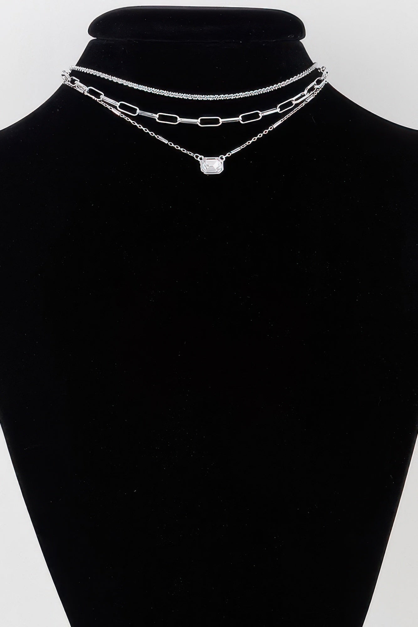 Triple Jeweled Choker Necklace | Mixtshop LLC