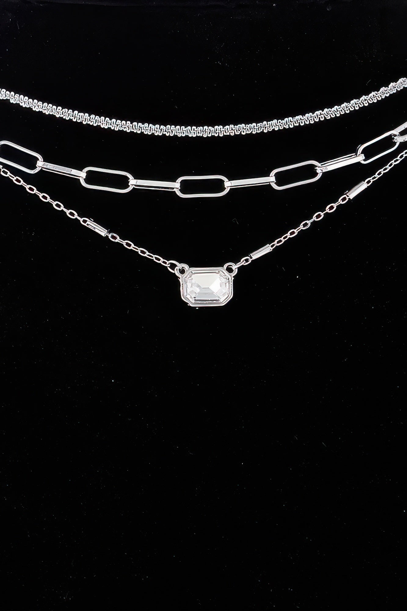 Triple Jeweled Choker Necklace | Mixtshop LLC