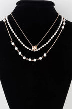 Triple Ring Beaded Necklace | Mixtshop LLC