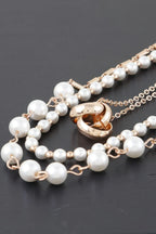 Triple Ring Beaded Necklace | Mixtshop LLC