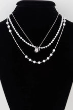 Triple Ring Beaded Necklace | Mixtshop LLC