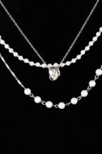 Triple Ring Beaded Necklace | Mixtshop LLC