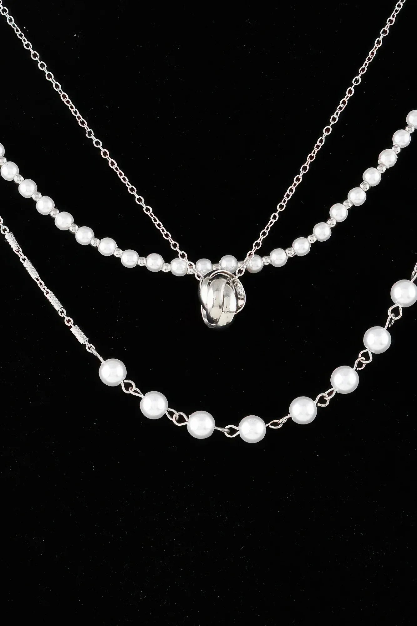 Triple Ring Beaded Necklace | Mixtshop LLC