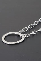 Hammered Hoop Chain Necklace | Mixtshop LLC