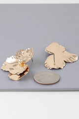 Shiny Delicate Petal Earrings | Mixtshop LLC
