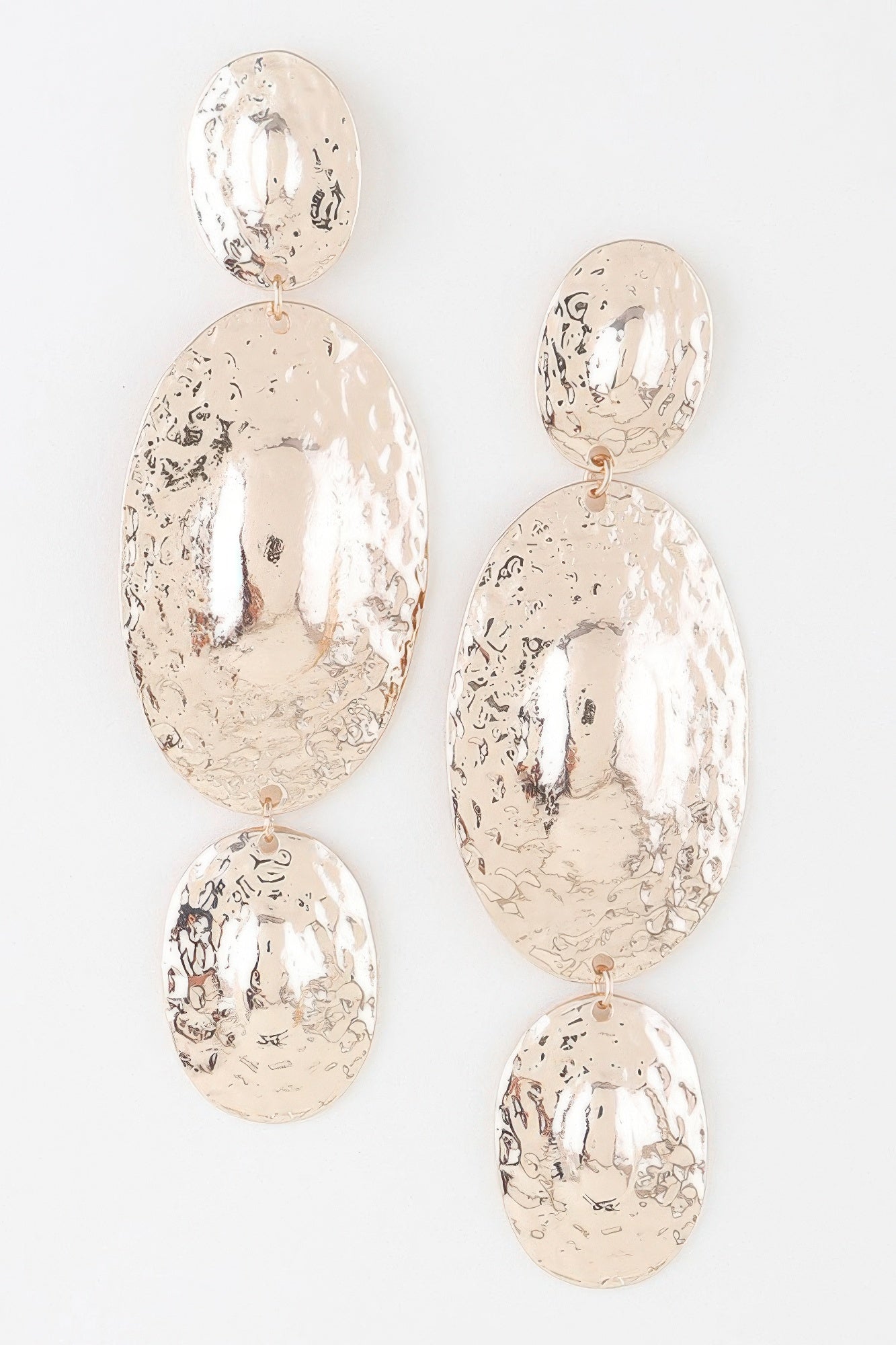 Triple Hammered Disc Earrings | Mixtshop LLC