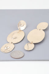 Triple Hammered Disc Earrings | Mixtshop LLC