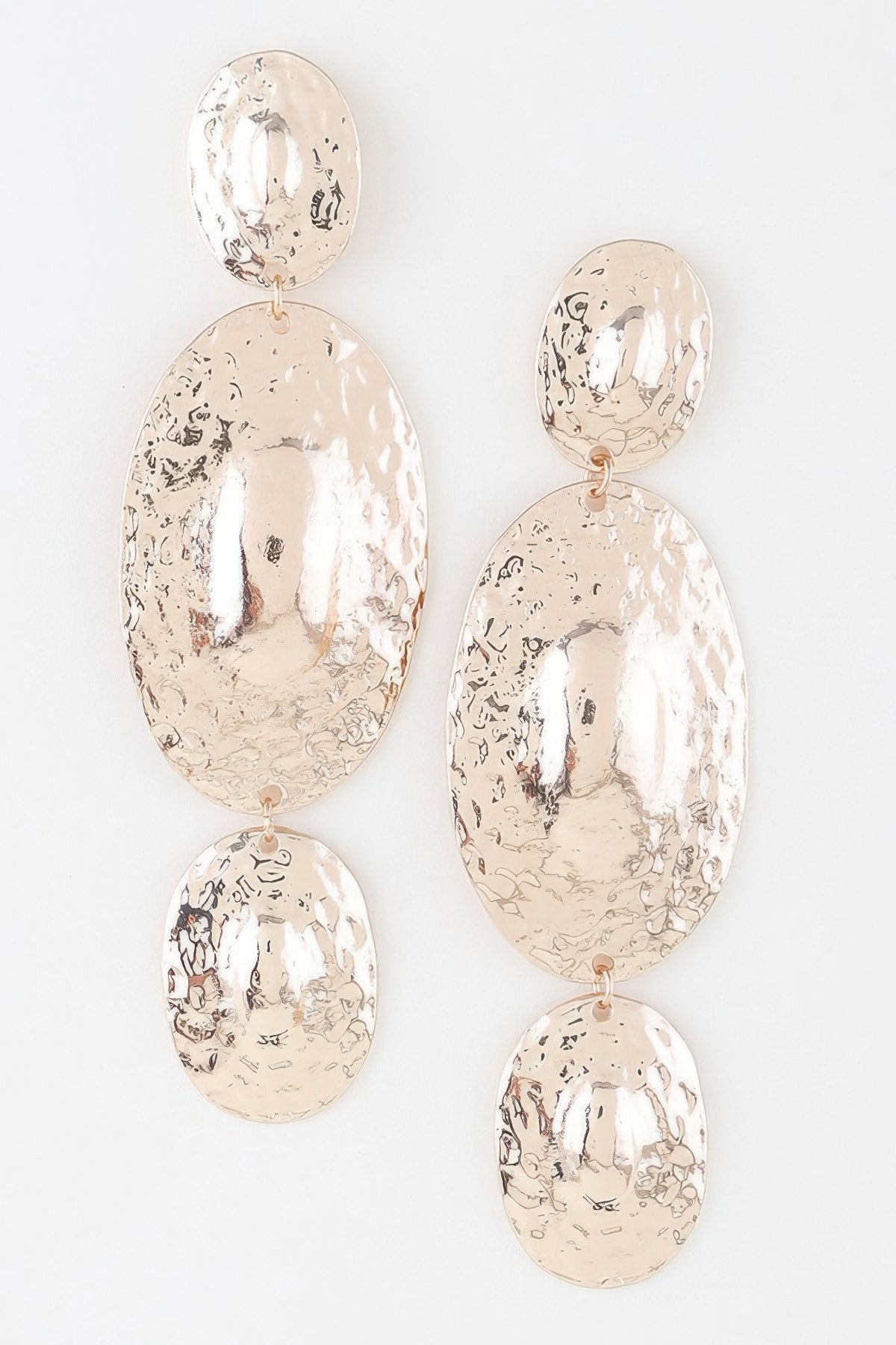 Triple Hammered Disc Earrings | Mixtshop LLC