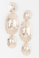 Triple Hammered Disc Earrings | Mixtshop LLC