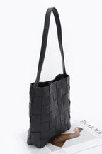Faux Leather Braided Shoulder Bag W Pouch | Mixtshop LLC