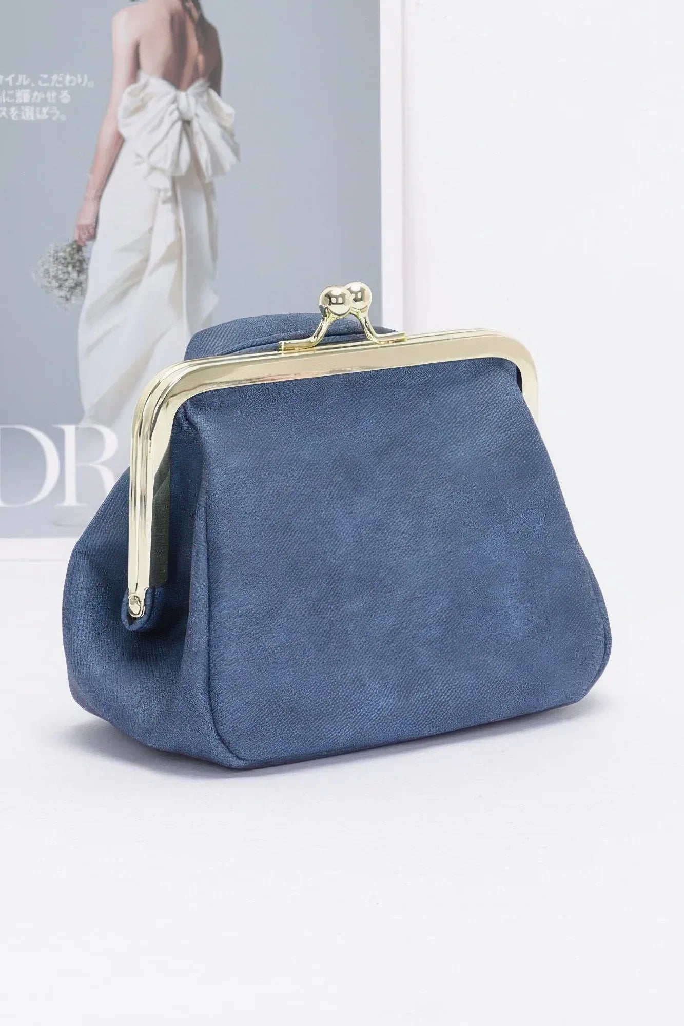 Faux Denim Leather Jacket Style Crossbody Bag | Mixtshop LLC