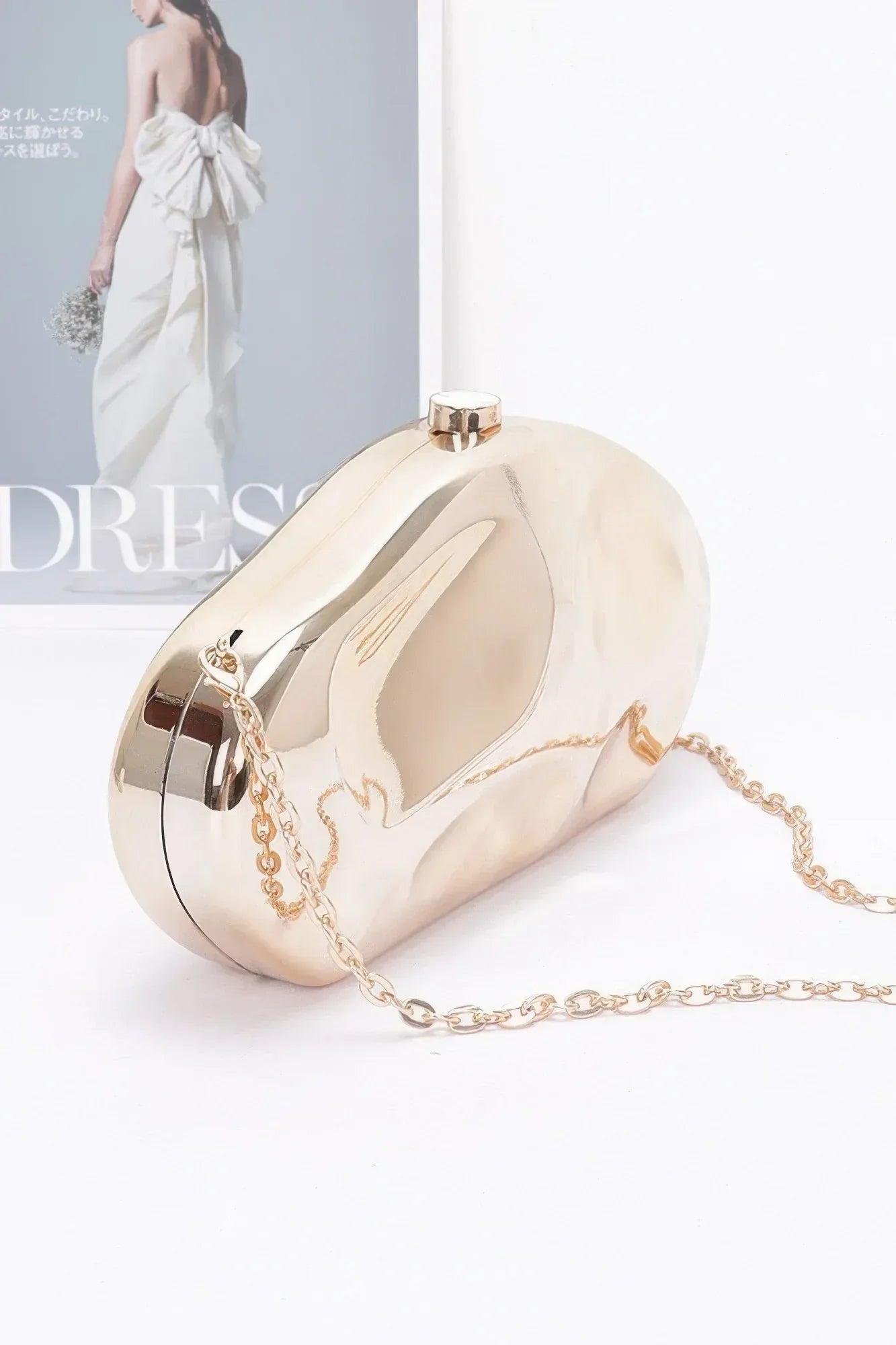 Metallic Plastic Party Clutch | Mixtshop LLC Main image
