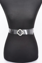 Rhinestone Metal Buckle Clear Belt | Mixtshop LLC