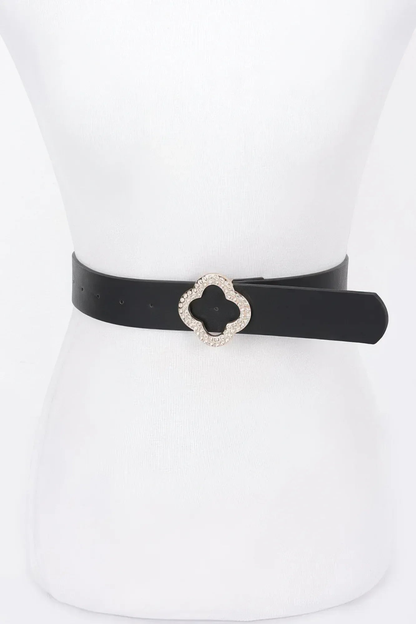 Faux Leather Metal Buckle Belt | Mixtshop LLC Main image