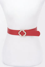 Faux Leather Metal Buckle Belt | Mixtshop LLC