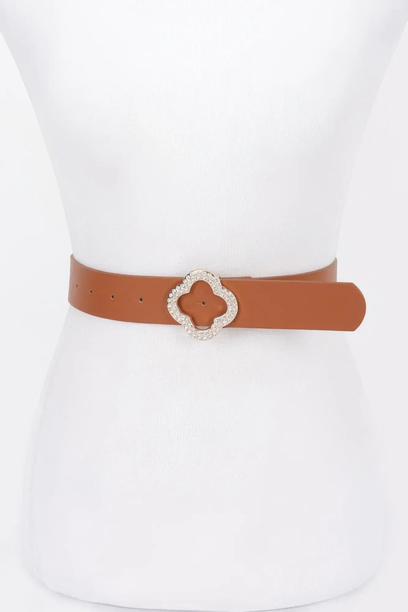 Faux Leather Metal Buckle Belt | Mixtshop LLC