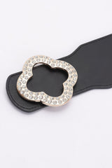 Faux Leather Metal Buckle Stretch Plus Size Belt | Mixtshop LLC
