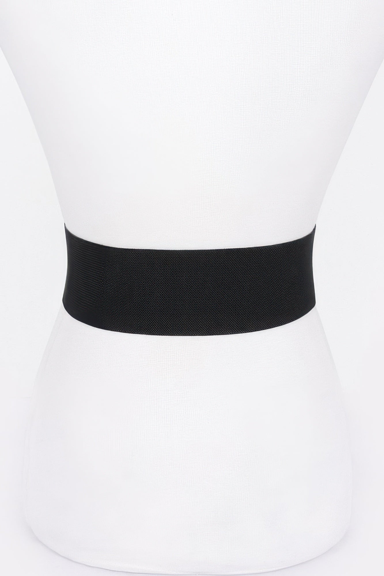 Faux Leather Metal Buckle Stretch Plus Size Belt | Mixtshop LLC
