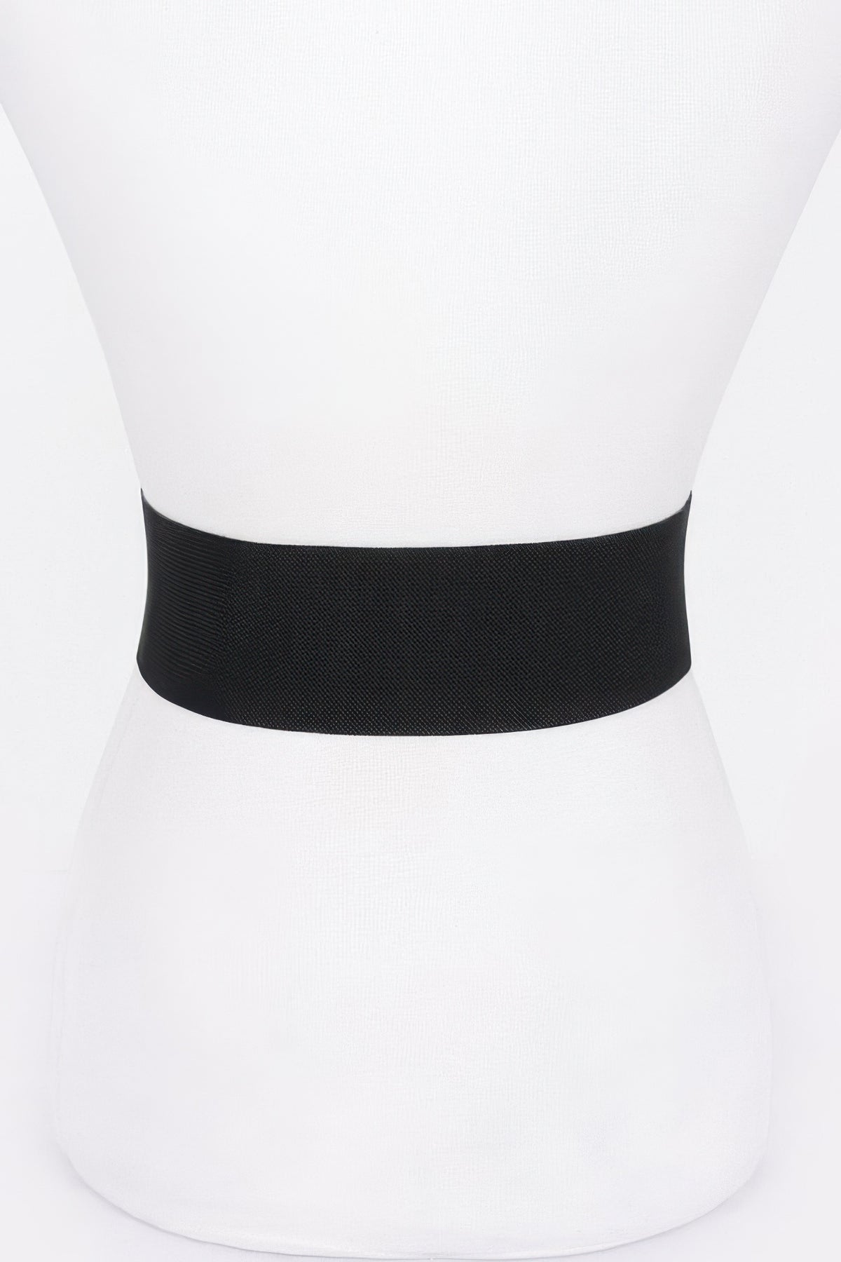 Faux Leather Metal Buckle Stretch Plus Size Belt | Mixtshop LLC