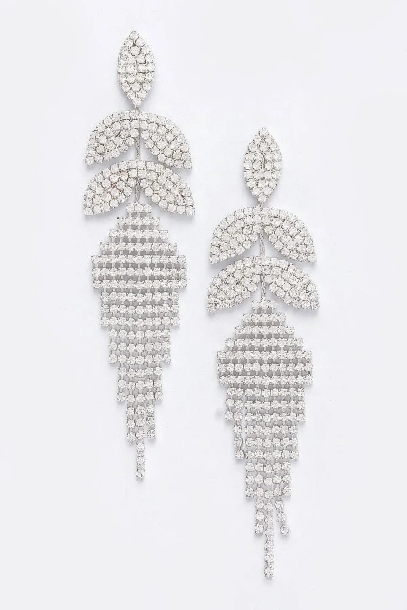 Rhinestone Fringe Earring | Mixtshop LLC Main image
