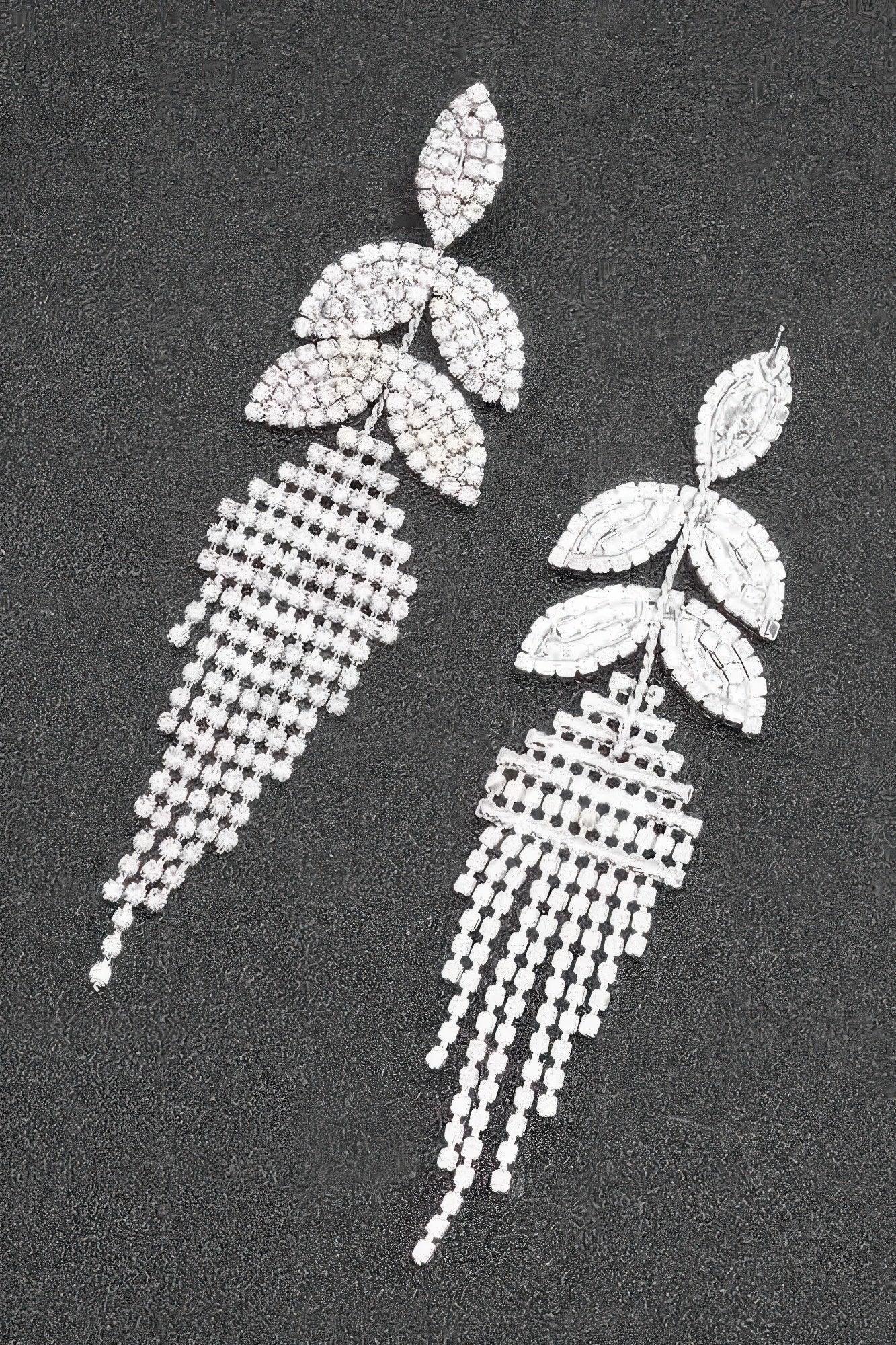 Rhinestone Fringe Earring Secondary image