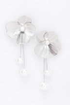 Faux Pearl Gold Plated Metal Earring | Mixtshop LLC