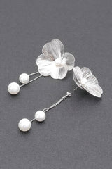 Faux Pearl Gold Plated Metal Earring | Mixtshop LLC