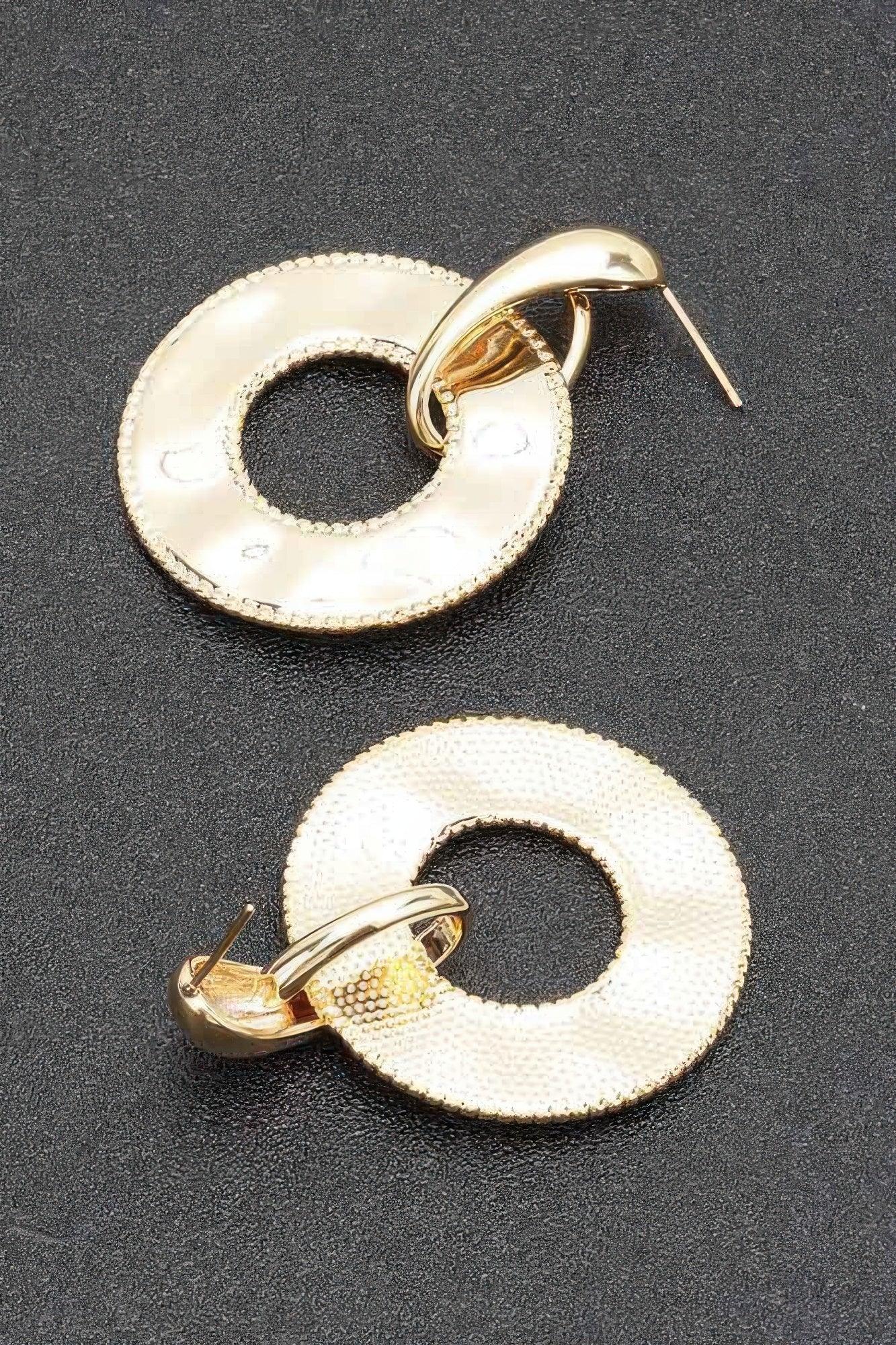 Gold Plated Metal Earring Secondary image