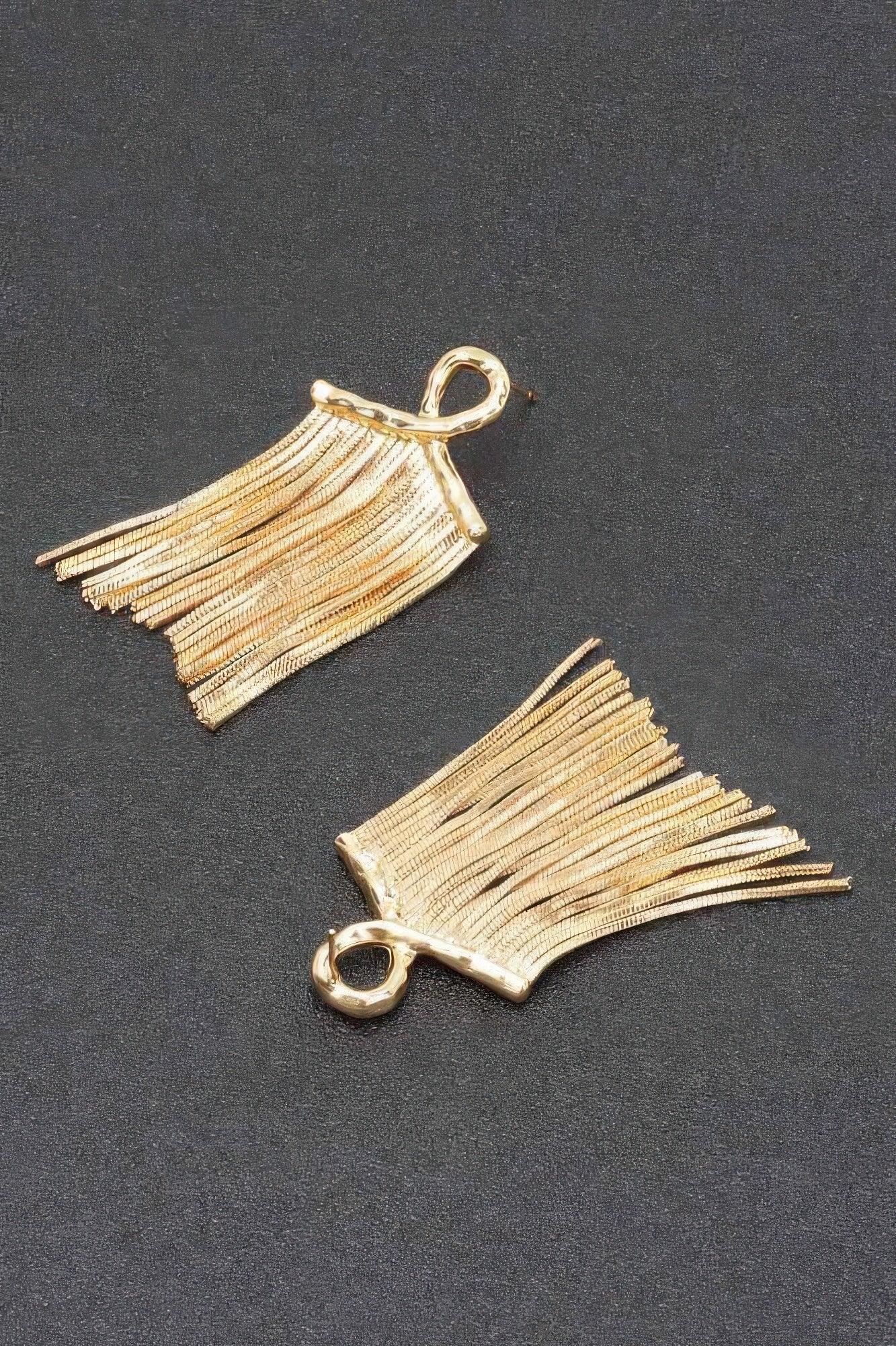 Gold Plated Metal Earring Secondary image