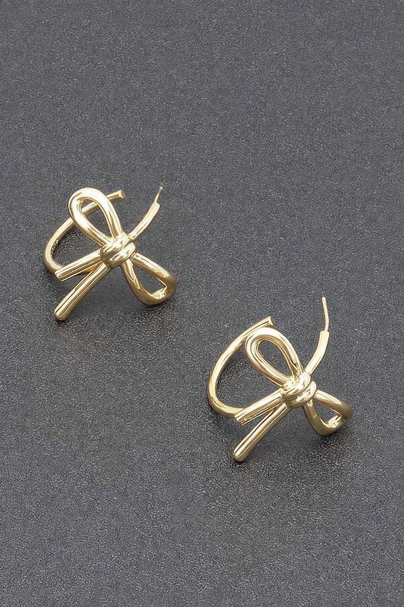 Gold Plated Metal Earring | Mixtshop LLC Main image