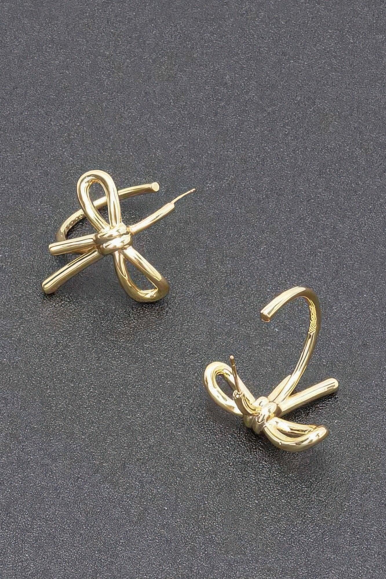 Gold Plated Metal Earring Secondary image