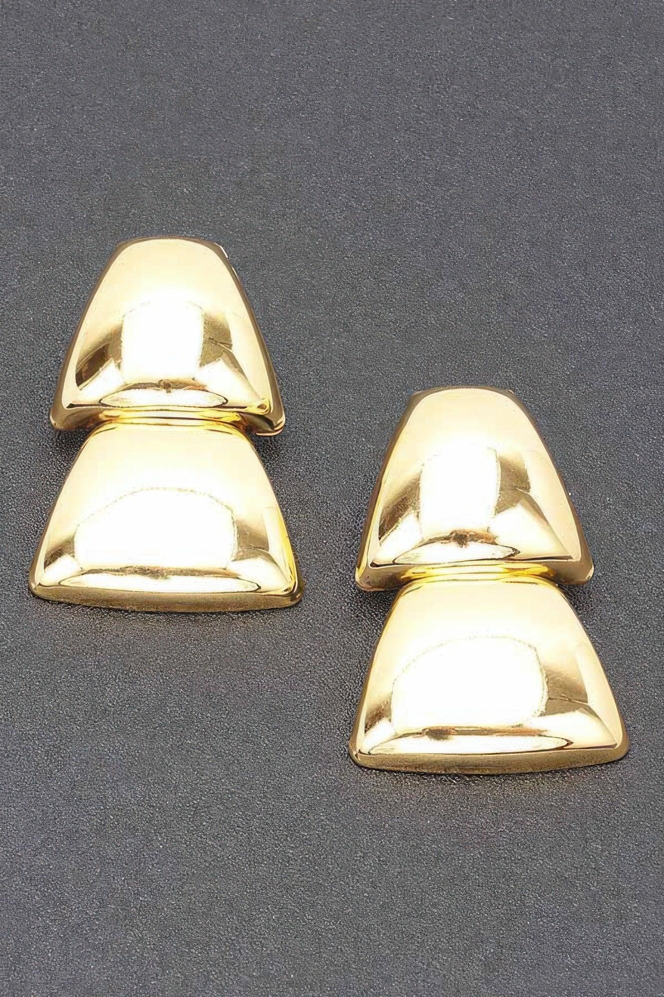 Gold Plated Metal Earring | Mixtshop LLC Main image