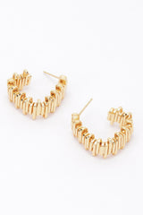 Gold Plated Metal Earring | Mixtshop LLC