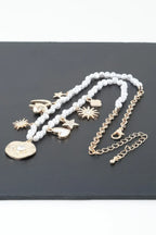 Multi Shiny Charms Beaded Necklace | Mixtshop LLC