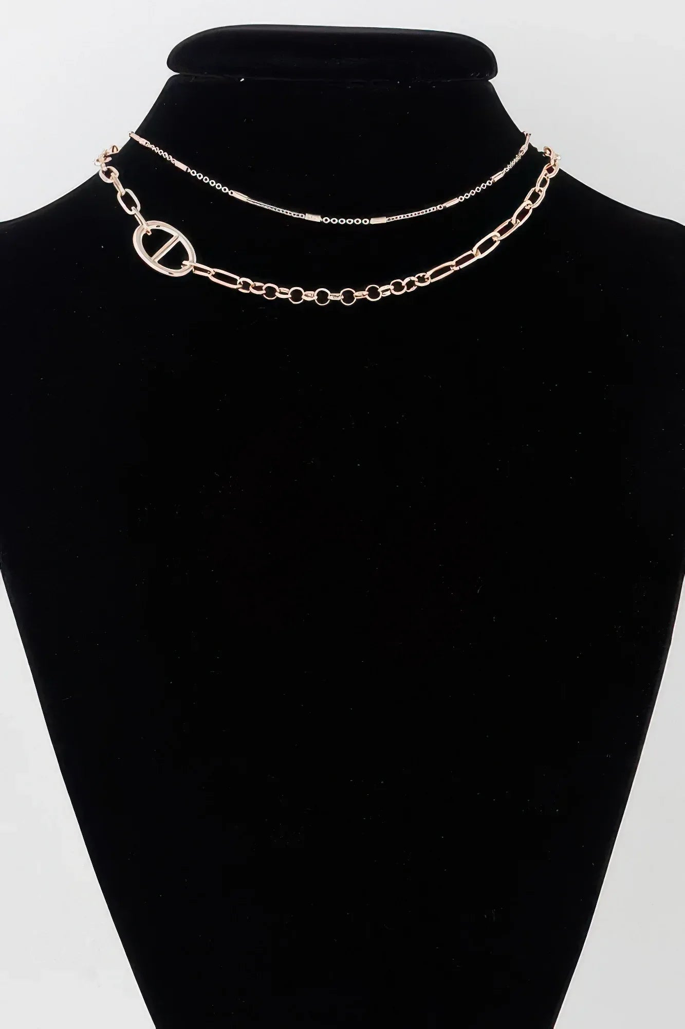Double Link Chain Choker Necklace | Mixtshop LLC Main image