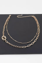Double Link Chain Choker Necklace | Mixtshop LLC