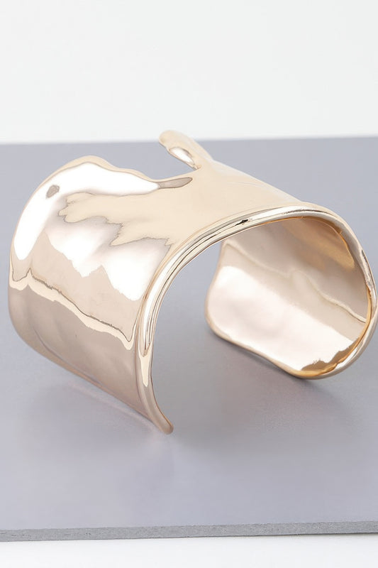 Shiny Hammered Cuff Bracelet | Mixtshop LLC