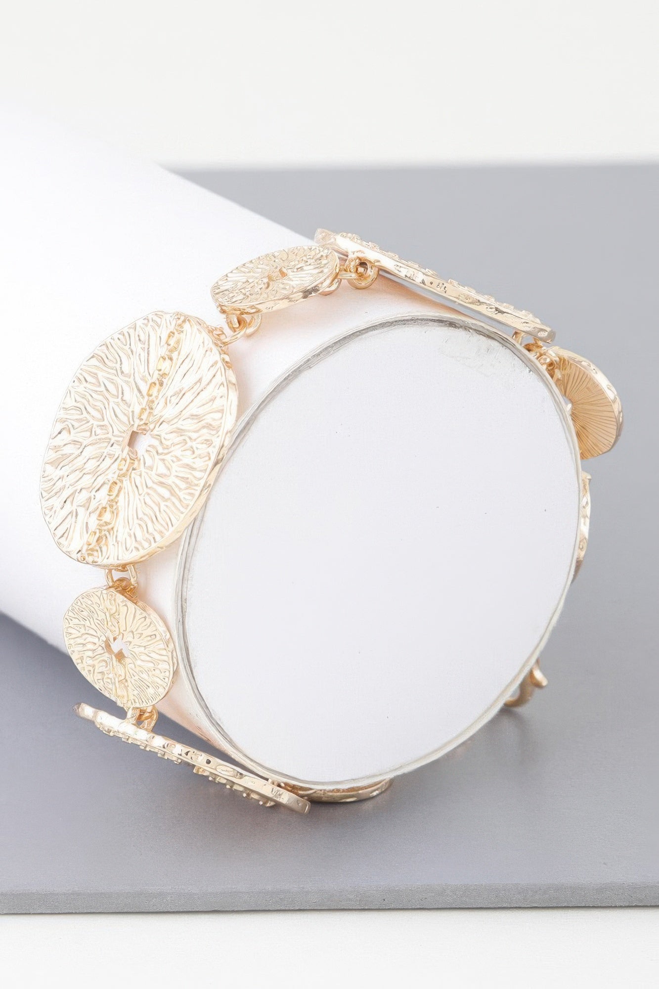 Multi Hammered Disc Bracelet | Mixtshop LLC