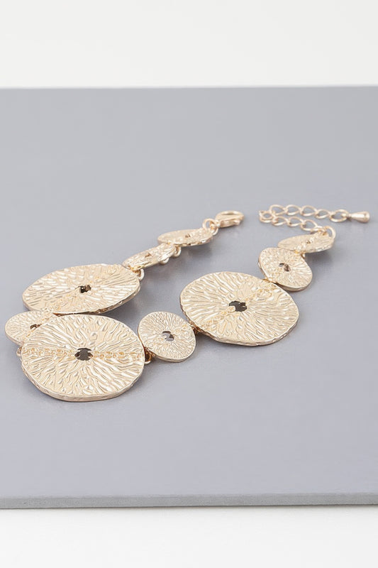 Multi Hammered Disc Bracelet | Mixtshop LLC