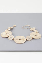 Multi Hammered Disc Bracelet | Mixtshop LLC