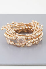 Multi Clover Coil Beaded Bracelet | Mixtshop LLC