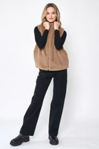 Solid Faux Fur Vest | Mixtshop LLC